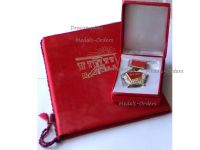 Albania People's Republic Order of the 40th Anniversary of the Albanian Labor Party 1941 1981 Boxed with Diploma to Female Recipient Dated 1983