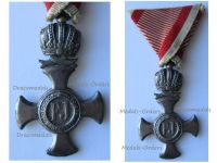 Austria Hungary WW1 Iron Cross for Merit with Crown 1916 in Iron