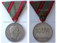 Austria Hungary WW1 Wound Medal Laeso Militi for Single Wound in Silvered Bronze