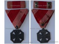 Austria Hungary WW1 Kaiser Karl's Cross of the Troops 1917 with Ribbon Bar