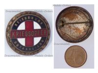 Austria Hungary WW1 Cap Badge Kriegsopfer War Offer Red Cross Austrian Imperial Federation
