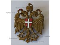 Austria Hungary WW1 Cap Badge Vienna Wien Coat of Arms with the Imperial Double Headed Eagle by Daju
