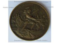 Austria Hungary WW1 Patriotic Table Medal for the Campaign vs France & Russia Kaiser Franz Joseph 1914 Signed M&WST