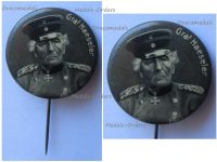 Austria Hungary Germany WW1 Cap Badge Stickpin Field Marshal Gottlieb Graf von Haeseler 