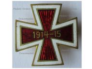 Austria Hungary WW1 Cap Badge Red Iron Cross 1914 1915