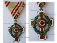 Austria Hungary WW1 Red Cross Decoration 2nd Class 1864 1914 with Laurel War Decoration