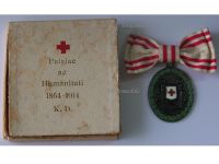 Austria Hungary WW1 Red Cross Silver Merit Medal with War Decoration 1864 1914 by G.A. Scheid Boxed