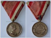 Austria Hungary WW1 Small Silver Tapferkeit Bravery Medal 2nd Class Kaiser Franz Joseph 1914 1916 Unsigned