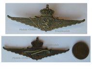 Belgium WW2 Belgian Air Force Wings Cap Badge for NCOs 1945