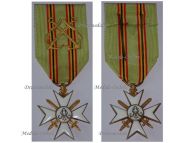Belgium WW1 Maritime Decoration Cross I Class Gold Anchors WWI 1914 1918 Belgian Naval Medal Navy Great War