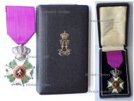Belgium WW1 Order of Leopold I Knight's Cross Civil Division Boxed by De Vigne Hart