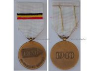 Belgium WW2 Medal for the Volunteers of the Belgian Army Recruiting Centers in France 1940 French Version CRAB