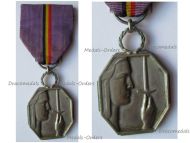 Belgium WW2 Country's Gratitude Silver Medal 1940 1945 for War Time Bravery in the Humanitarian Field by Demanet