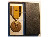 Belgium WW2 Victory Commemorative Medal with Swords Boxed