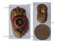 Belgium WW2 Lapel Pin of the Royal National Union of Reserve Officers Small Type