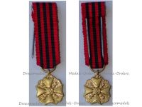 Belgium WW1 Gold Civil Medal of Long Service in State Administration 3rd Class MINI