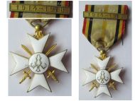 Belgium WW1 Civic Cross for War Merit 1st Class with Clasp 1914 1918