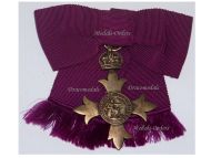 Britain WW1 Order of the British Empire OBE Officer's Cross Civil Dated 1918 by Garrard on Bow for Female Recipient