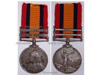 Britain Queen's South Africa Medal QSM with 2 Clasps (Transvaal & Cape Colony) to the Rifle Brigade (Prince Consort's Own) 2nd Boer War 1899