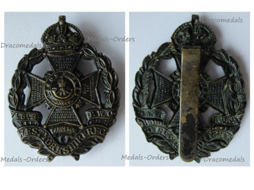 Britain WW1 7th & 8th Battalions West Yorkshire Regiment Cap Badge (Leeds Rifles)