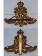Great Britain WW1 Royal Artillery cap badge WWI 1914 1918 British Army Insignia Kings Crown Great War