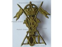 Britain WW1 XXI 21st Lancers Regiment (Empress of India) Cap Badge by Gaunt