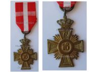 Denmark WW1 Loyal Service and Good Conduct Cross for 16 Years of Military Service King Christian X 1912 1947