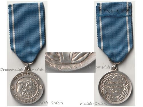 Finland WW2 Order of the Cross of Liberty Silver Medal 1st Class 1941 for the War of Continuation by Kultateollisuus Ky Turku