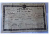 France Army Discharge Document of an NCO of the 80th Infantry Regiment of the Line (Promoted to Captain, Served in Crimea 1855 & the Italian Campaign 1860)