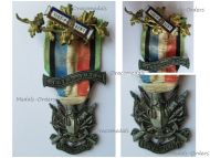 France Franco Prussian War 1870 1871 Veteran Medal Oublier Jamais with Clasps 1870-1871 & Vice President