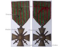 France WW1 War Cross 1914 1916 with 2 Citations 2 Bronze Stars