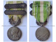 France Morocco Campaign Medal 1908 with Clasps Casablanca & Maroc by Lemaire