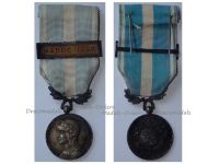 France WW1 Colonial Medal with Clasp Maroc 1925 Intermediate Type by Lemaire