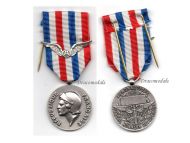 France Civil Aviation Silver Aeronautical Medal Honor 30 years Service 1978 Decoration French Award Paris Mint