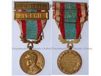 France North Africa Medal for Security and Order Operations with Clasps Tunisia Algeria 2nd Type