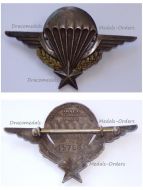 France Para Wings Badge Numbered by Drago Paris 1959 Issue (Algerian War)