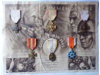 France WW2 Set of 6 Medals with Diploma to Sergeant of the 423rd Pioneer Regiment PoW at STALAG XA & STALAG XB