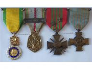 France WW2 Valor Discipline War Cross Combatants French Military Medals set Decorations WWII 1940 1945