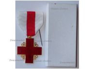 France Red Cross Medal Recompense Gold Class 2nd Type 1st Form 1950 Boxed