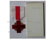 France Red Cross Medal Recompense Gold Class 2nd Type 2nd Form 1950 Boxed