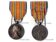 France WWI Firemen Silver Honor and Meritorious Service Medal 1st type 1900 by Roty