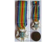 France WW1 Cross of Merit of the Great War Combatants Mutuality Fund Pour Le Merite MINI
