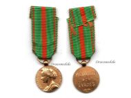 France WW1 WW2 Escapees Medal by the Paris Mint MINI