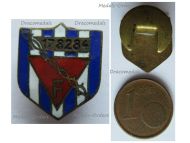 France WW2 FNDIRP Badge National Federation of Deportees Internees Resistance Members & Patriots Numbered 178284