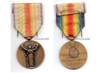France WW1 Victory Interallied Medal by Morlon Laslo Official Type