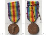 France WW1 Victory Interallied Medal by Morlon Laslo Official Type LARGE MINI 