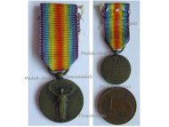 France WW1 Victory Interallied Medal by Morlon Laslo Official Type by Arthus Bertrand MINI