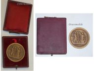 France WW1 Bronze Medal for Military Preparation and Readiness by Bertrand and Desaide Boxed