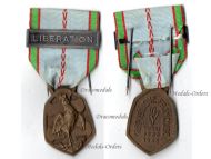 France WW2 Commemorative Medal 1939 1945 with Clasp Liberation by the Paris Mint 