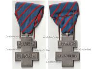 France Libre WW2 Free French Volunteers Commemorative War Cross 1939 1945 by the Paris Mint